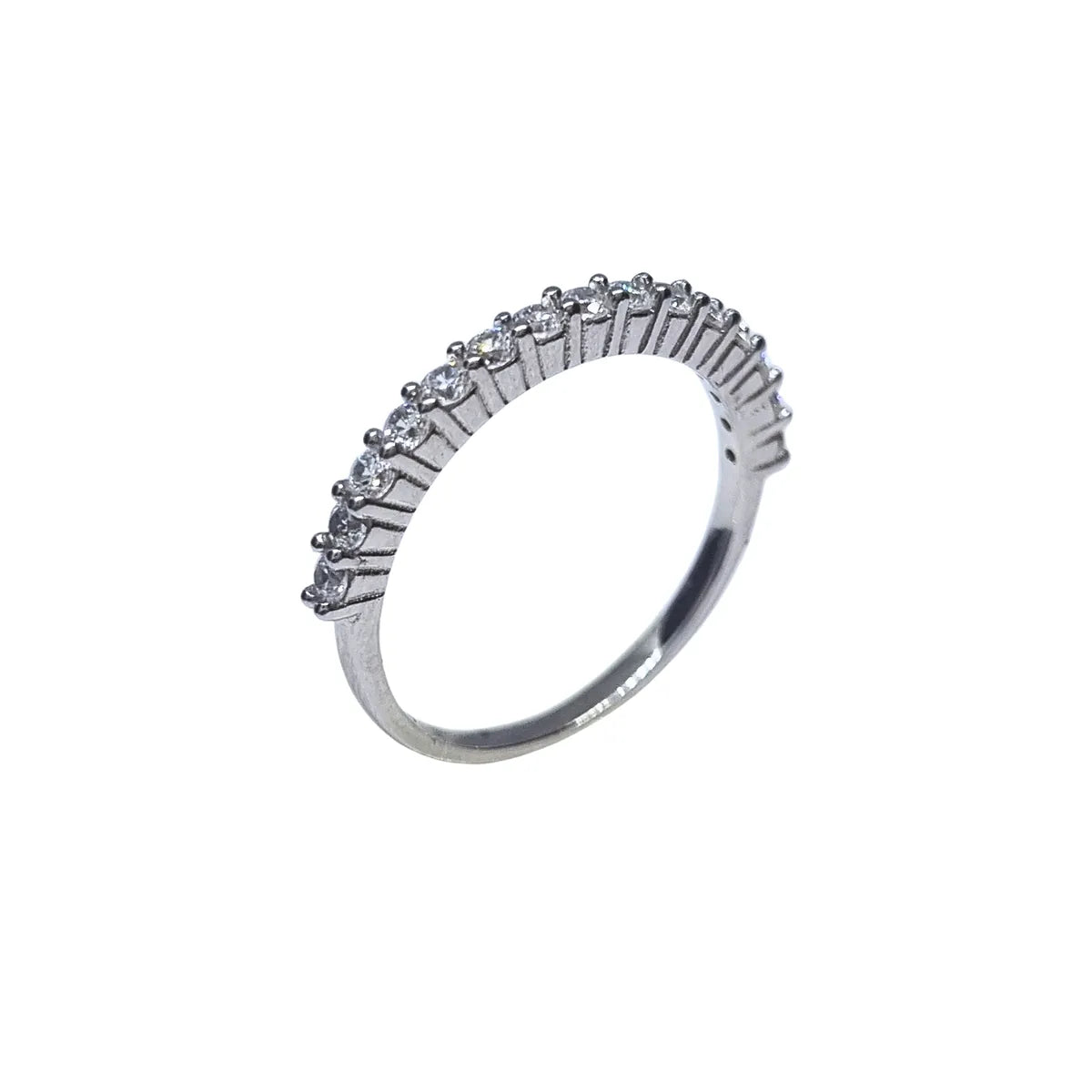 Anillo Cintillo 15 circones Plata 925 - 15