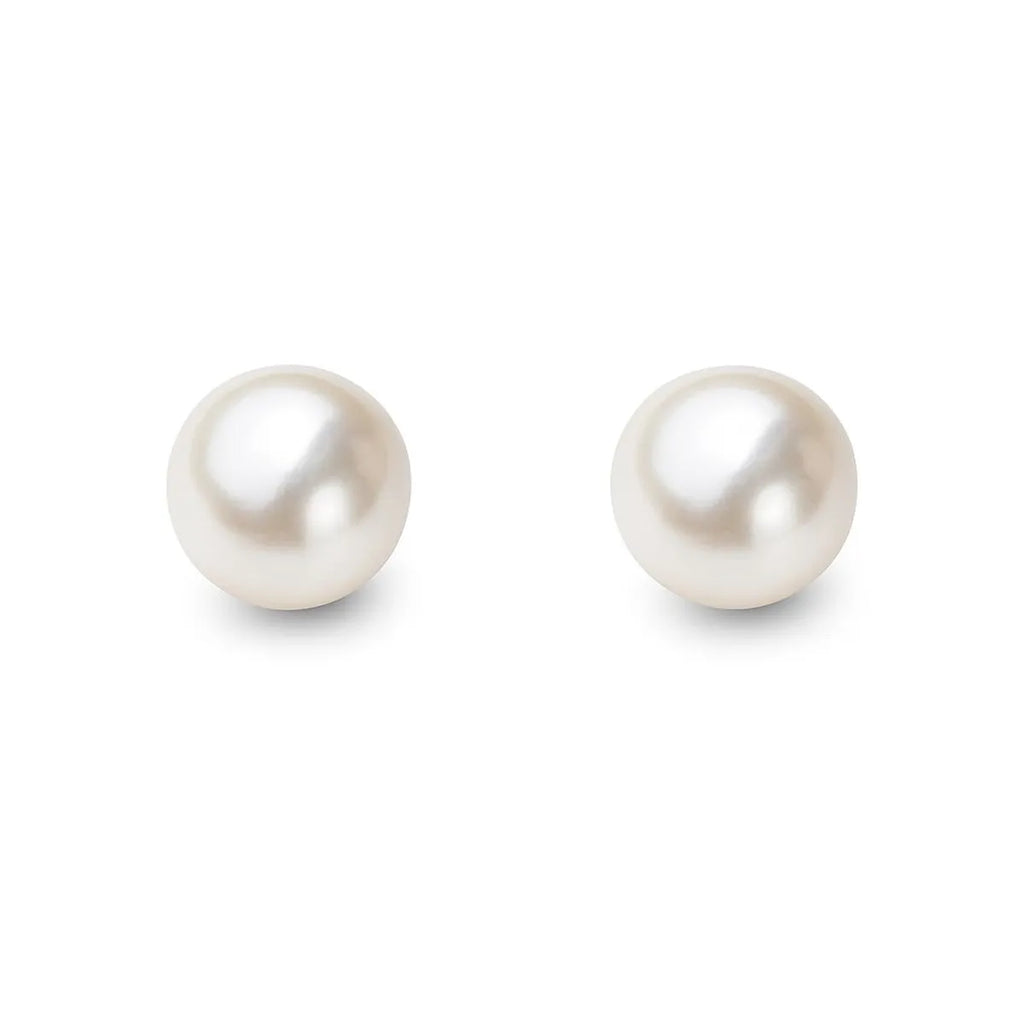 Aros con Perla 10mm Enchapados Oro 18k