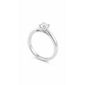 Anillo Solitario Plata Italiana 925 con Circón de Alta Calidad