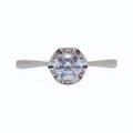 Anillo Solitario Corona Plata Italiana 925 con circon de 5mm