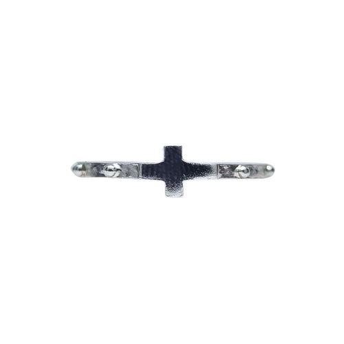 Anillo Denario con Cruz Plata 950