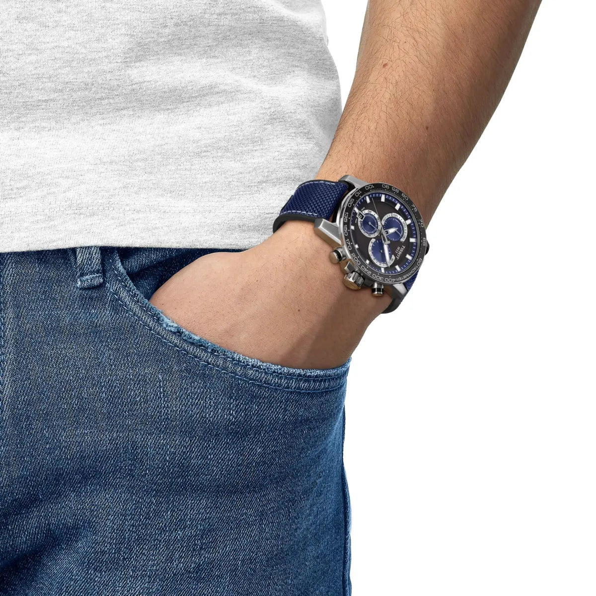 Reloj Tissot Supersport AzulT1256171705103