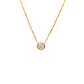 Collar Punto de Luz Plata 925 con Baño de Oro de 18k