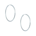 Aros Argollas Tubo Rodinados 36mm Plata 925