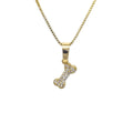 Collar Huesito Enchapada en Oro de 18k