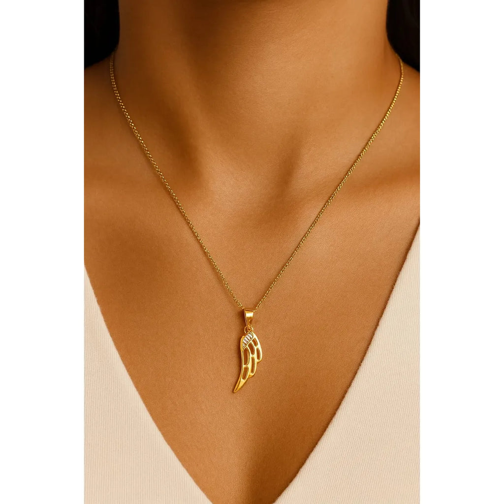 Collar Ala Calada enchapado en oro de 18k