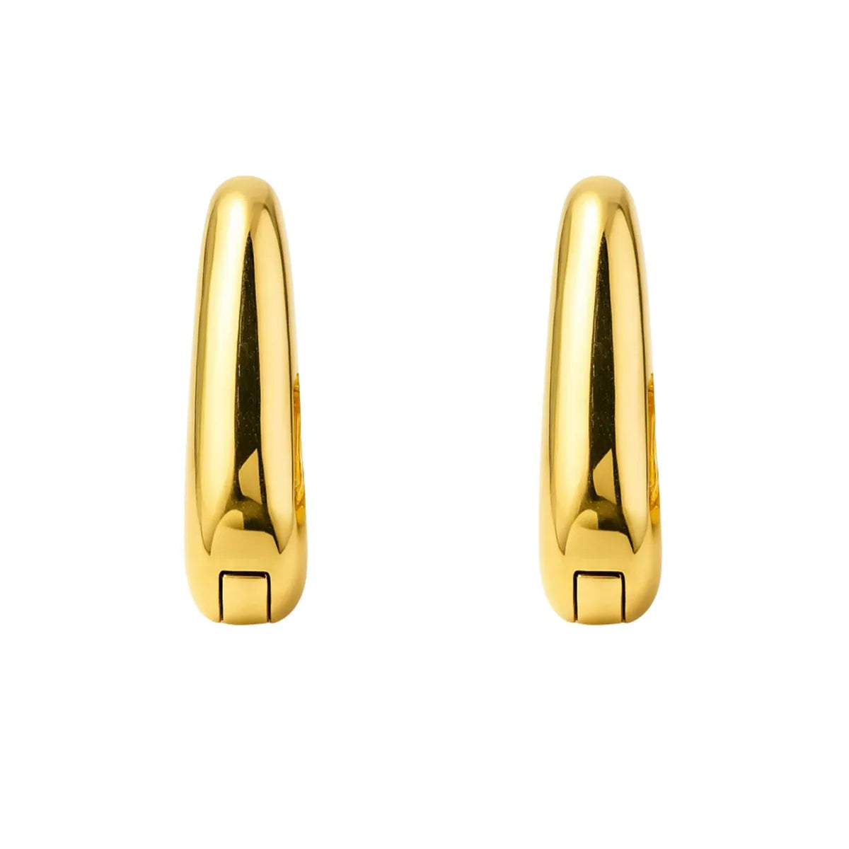 Aros Argollas Bisagra Enchapado en oro de 18k de 30mm