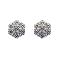 Aros Roseta Circones Plata 925
