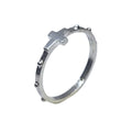 Anillo Denario con Cruz Plata 950
