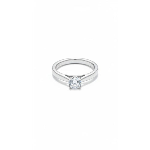 Anillo Solitario Plata Italiana 925 con Circón de Alta Calidad