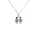 Collar Niñas 45cm Rodinado Plata 925