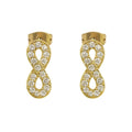 Aro Infinito Circones Enchapado en Oro de 18k 12mm
