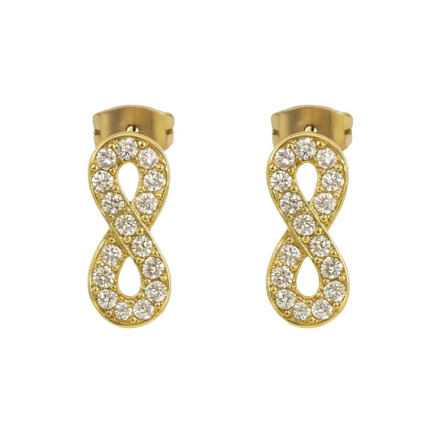 Aro Infinito Circones Enchapado en Oro de 18k 12mm