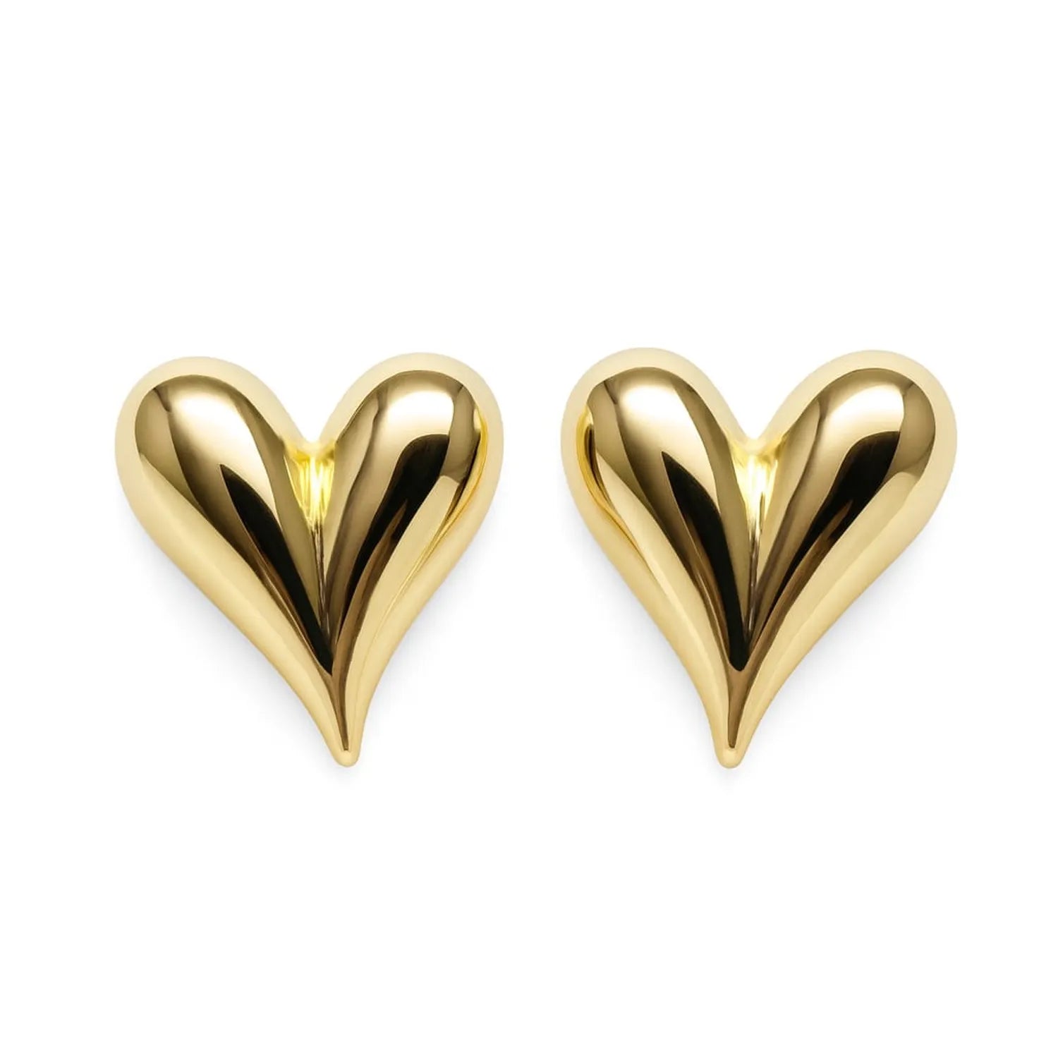 Aro Corazón Enchapado en oro de 18k