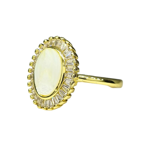 Anillo Religioso Ajustable enchapado en oro de 18k