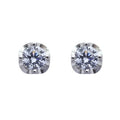 Aros Punto de Luz 5mm 4 engastes Plata