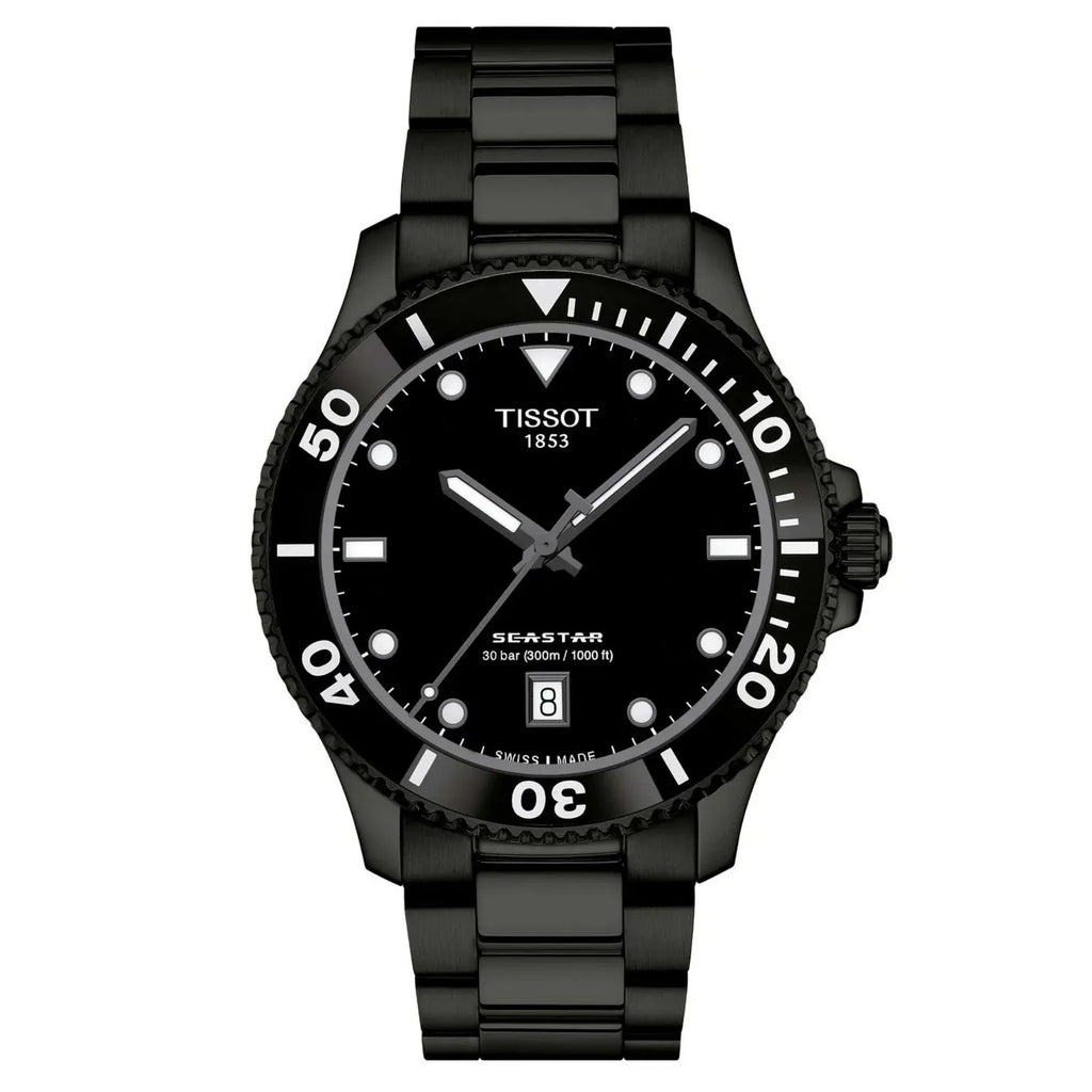 Reloj Tissot Seastar 1000 Negro 40MM T1204103305100
