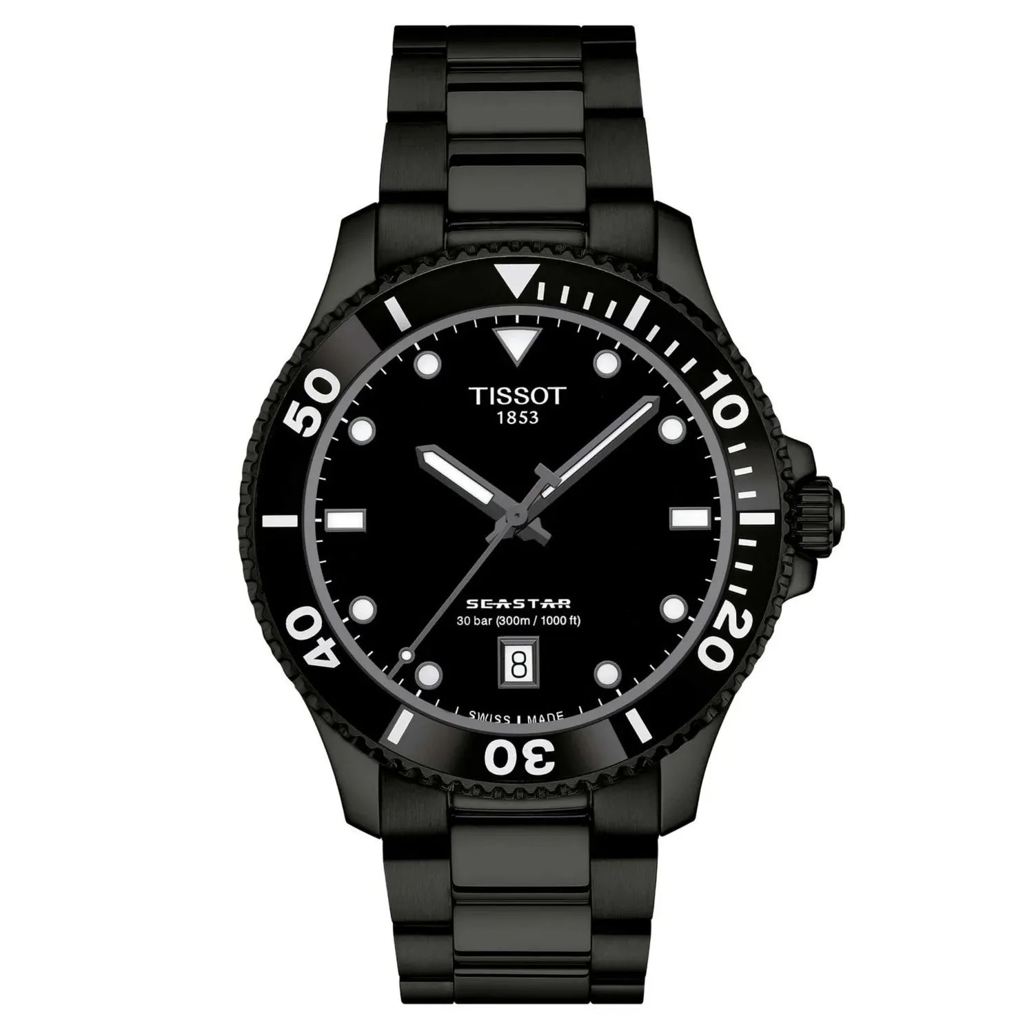 Reloj Tissot Seastar 1000 Negro 40MM T1204103305100