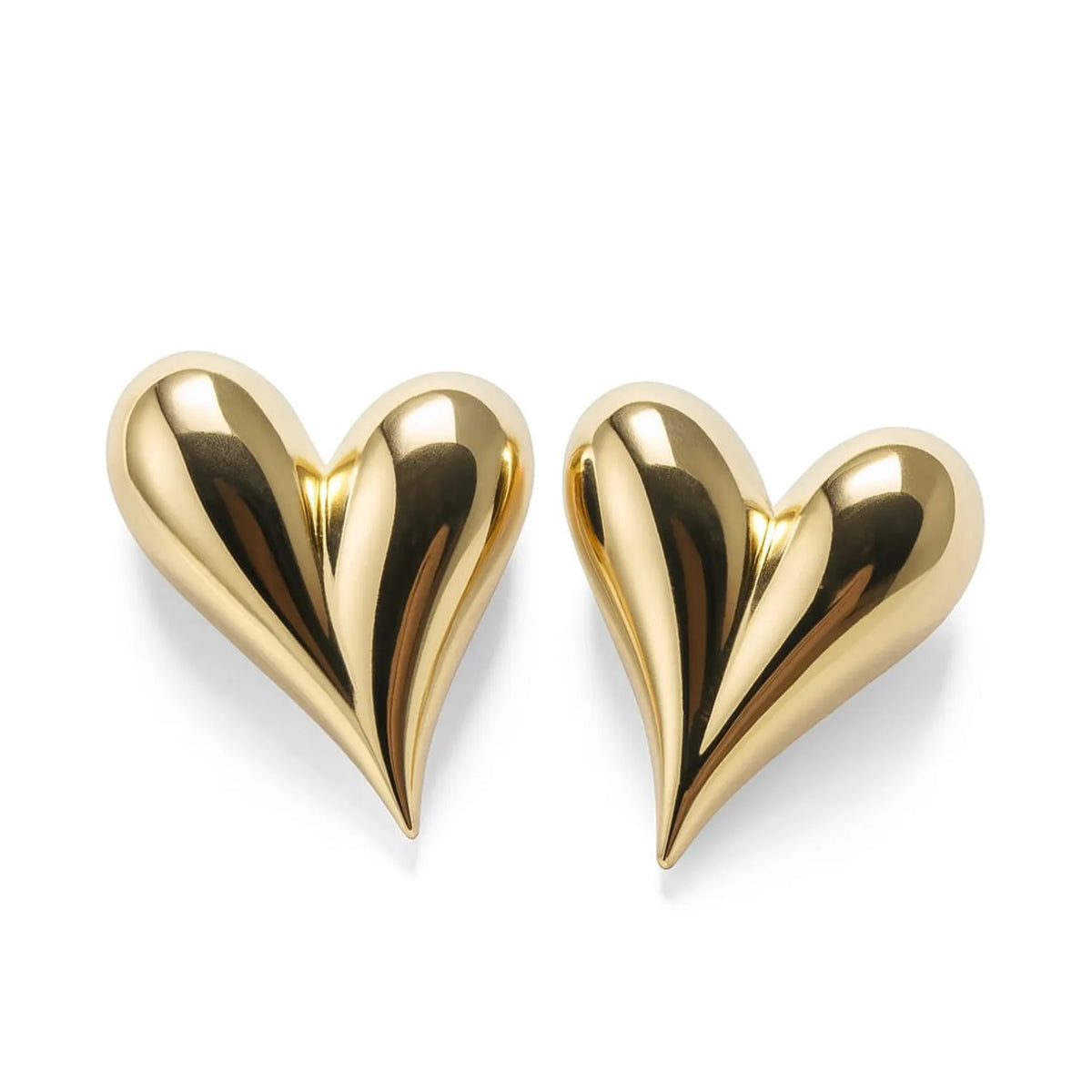 Aro Corazón Enchapado en oro de 18k