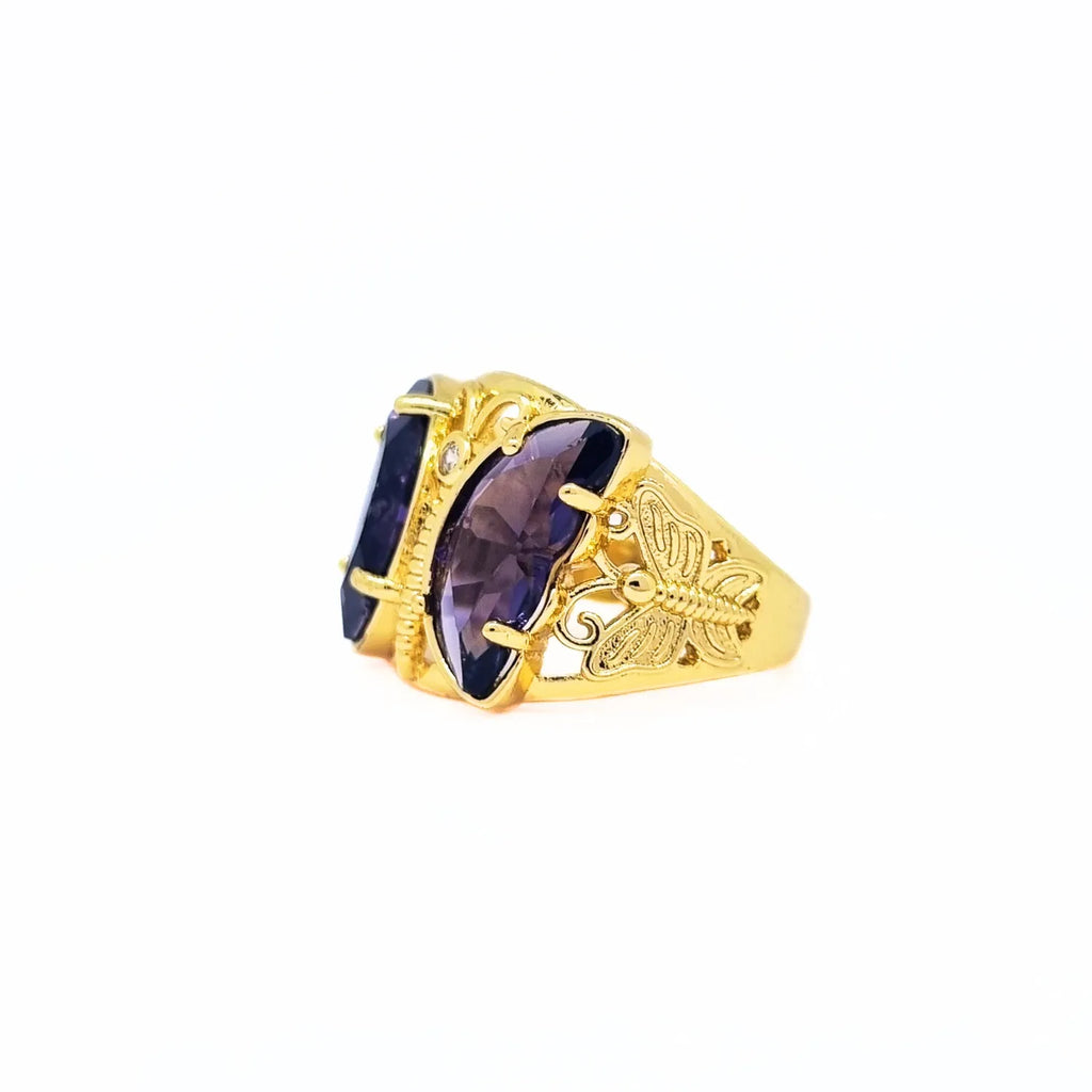 Anillo Mariposa enchapado en oro de 18k