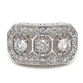 Anillo Art-Deco Geometric Plata 925