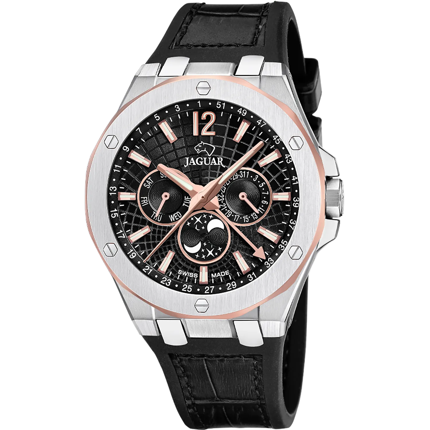 Reloj J10404 Jaguar Swiss Hombre Negro Diplomatic