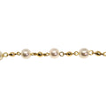 Tobillera Perlas Enchapada oro de 18k