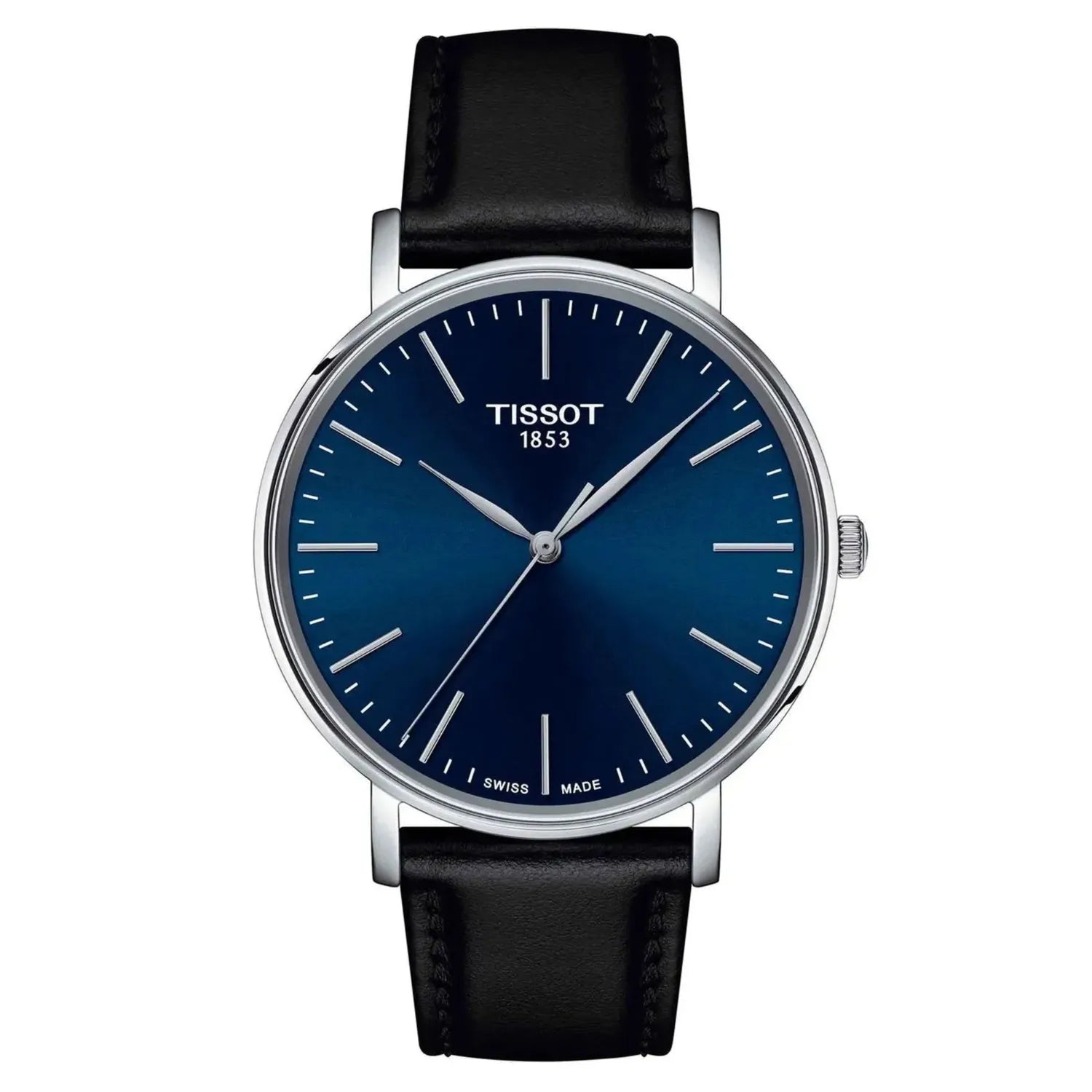 Reloj Tissot Everytime Medium Cuero Azul T1434101604100