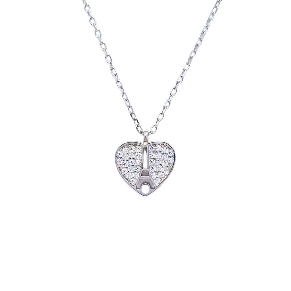 Collar Torre Eiffel Rodinado Plata 925