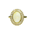 Anillo Religioso Ajustable enchapado en oro de 18k