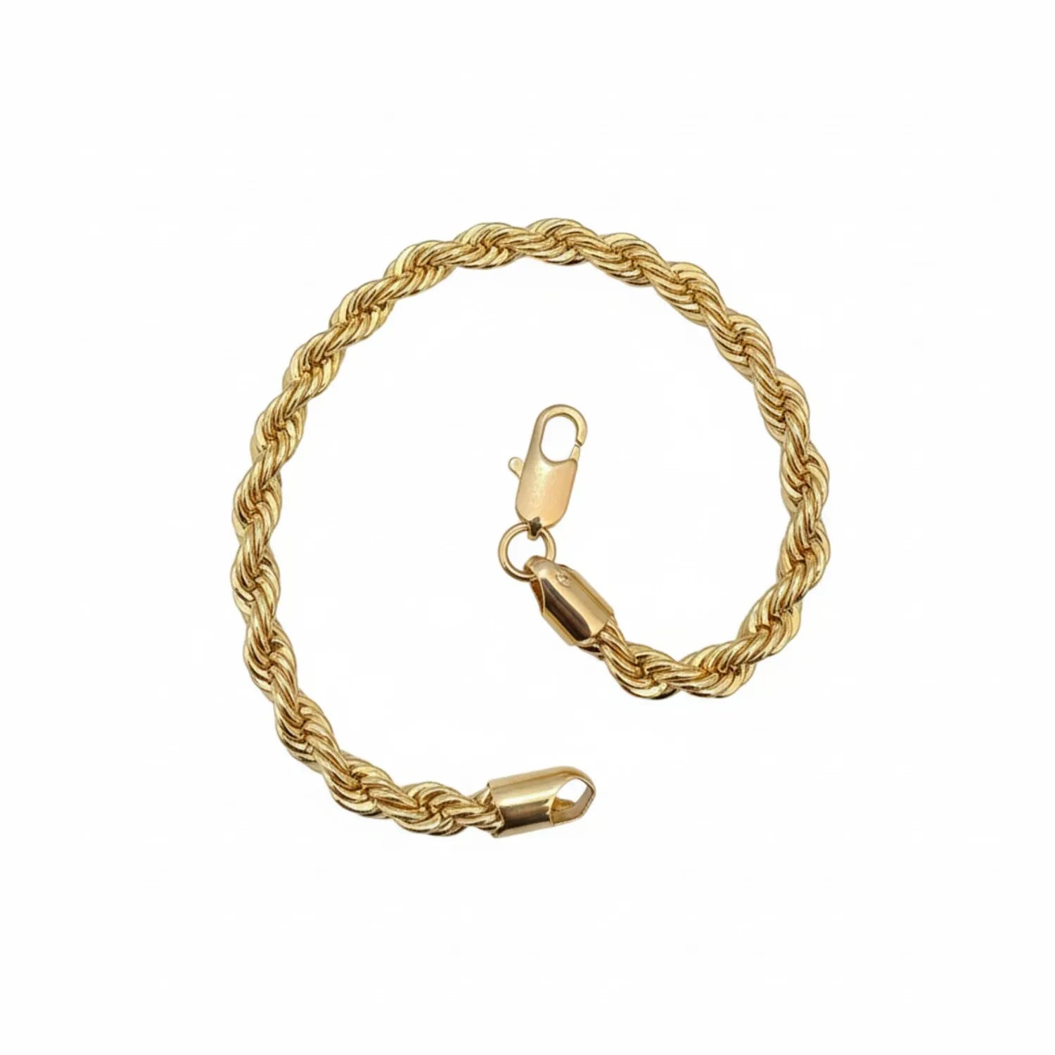 Pulsera Turbillón 20cm x 4mm Enchapada en Oro de 18k